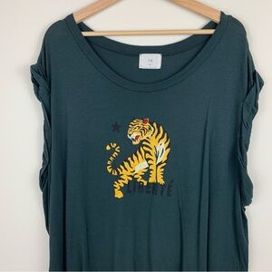 Anthropologie t.la tiger tunic tee shirt